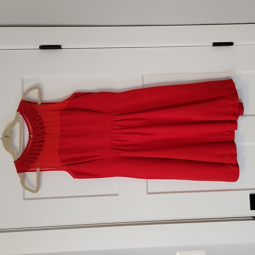 Anthropology Maeve Red Dress